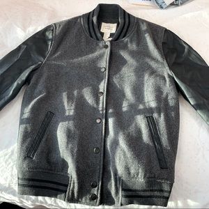 Juniors’ woman’s black varsity jacket
